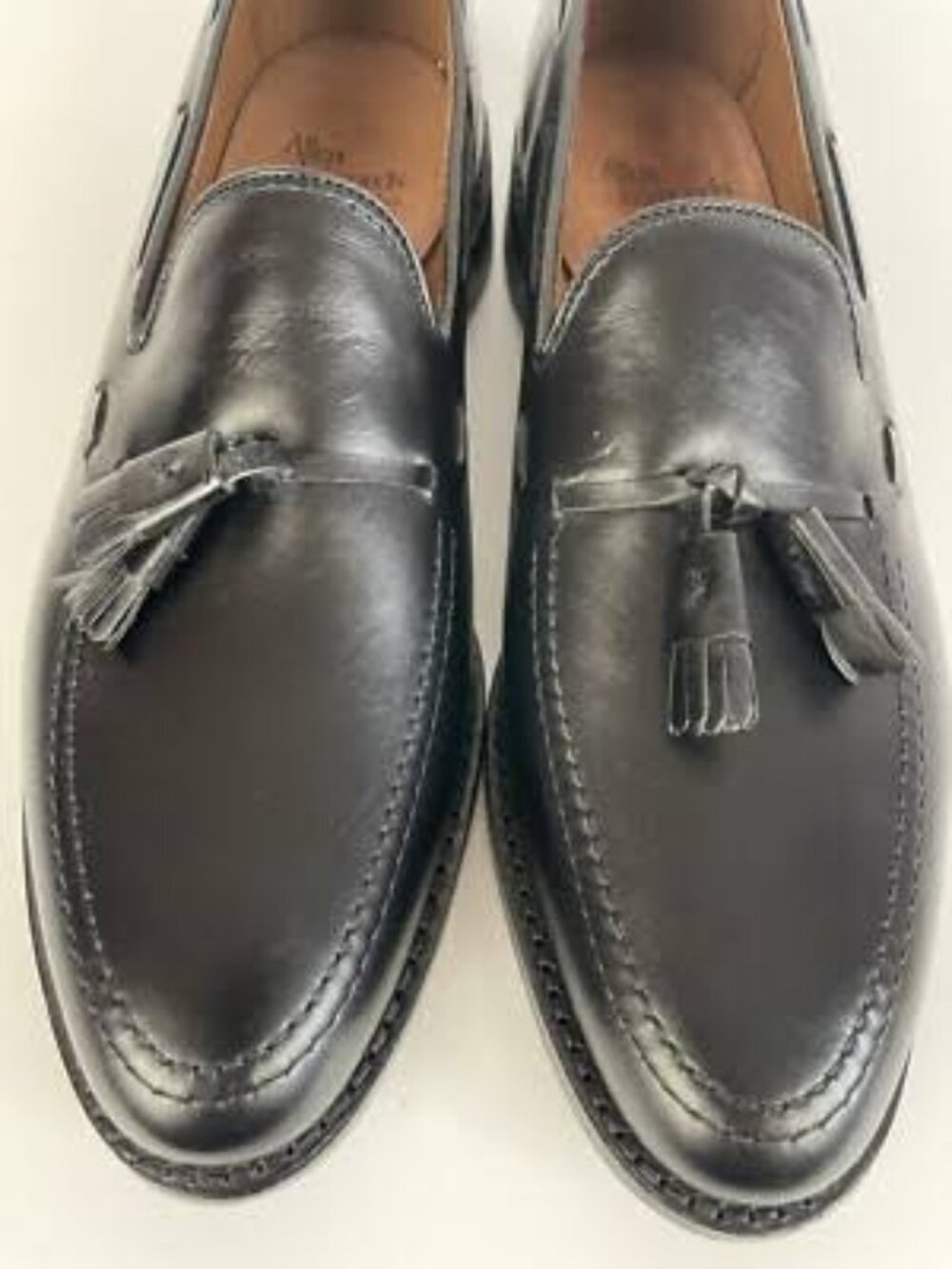 Allen Edmonds GRAYSON Tassel Black Leather Loafers Shoes - 10 D